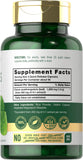 Carlyle Cissus Leaf Capsules 1000mg back view with ingredient list