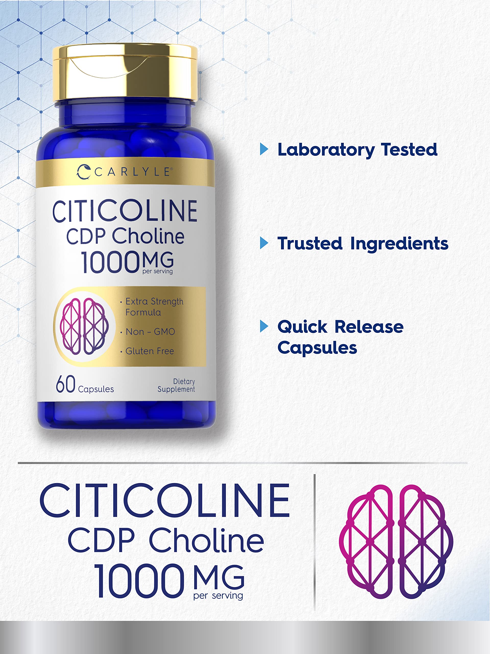 Carlyle Citicoline Elite packaging with label