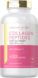 Carlyle Collagen Peptides Caplets 6000mg front view