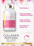 Carlyle Collagen Peptides Caplets 6000mg with Vitamin C