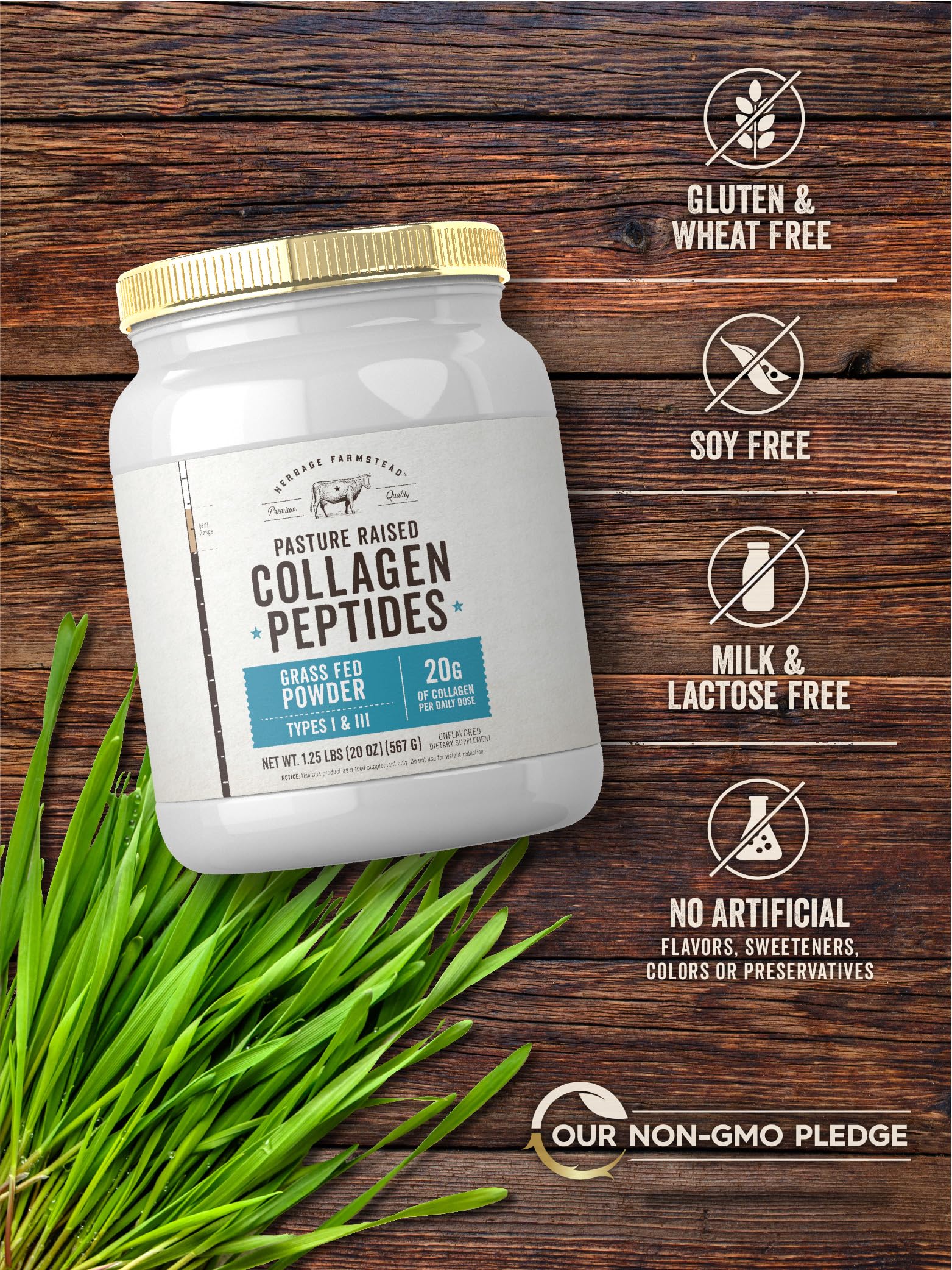 Carlyle Collagen Peptides Powder nutritional information