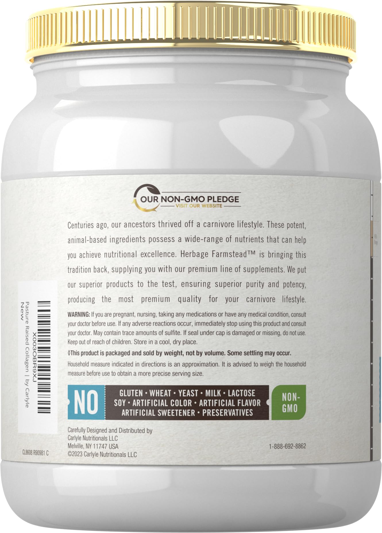 Carlyle Collagen Peptides Powder scoop with powder