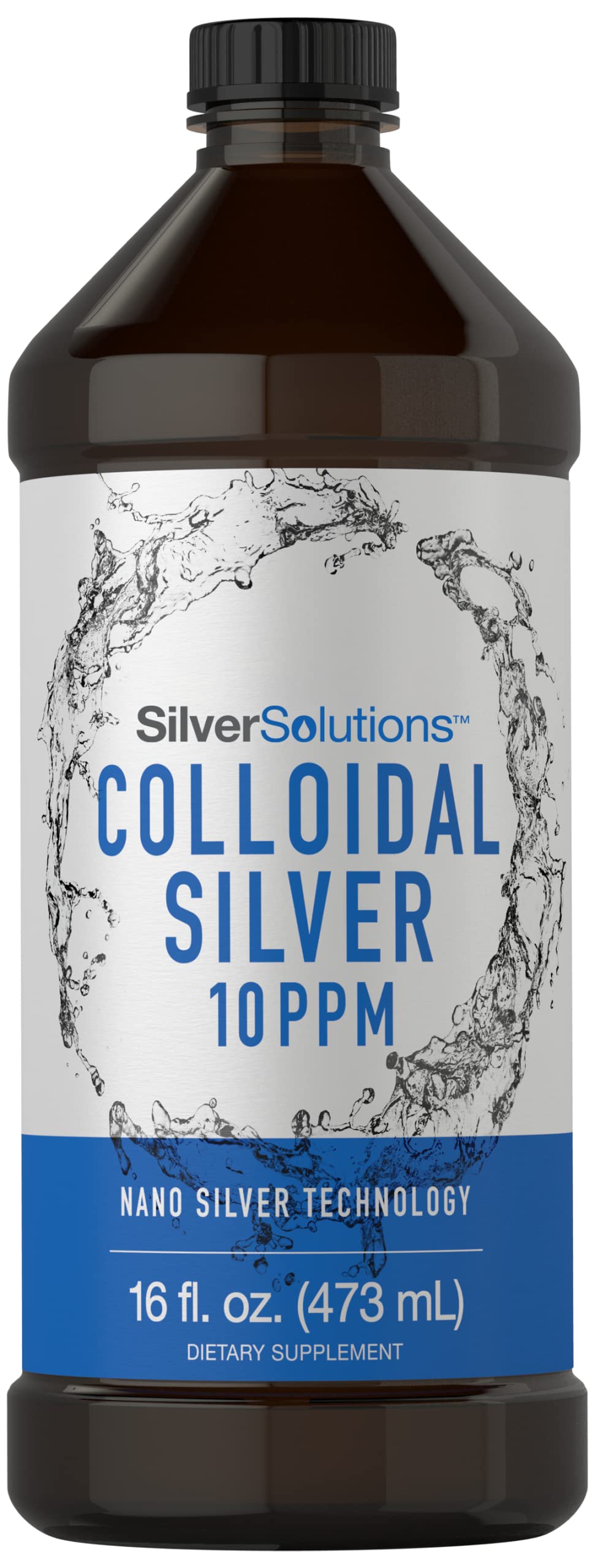 Carlyle Colloidal Silver 10 PPM Liquid Supplement front view