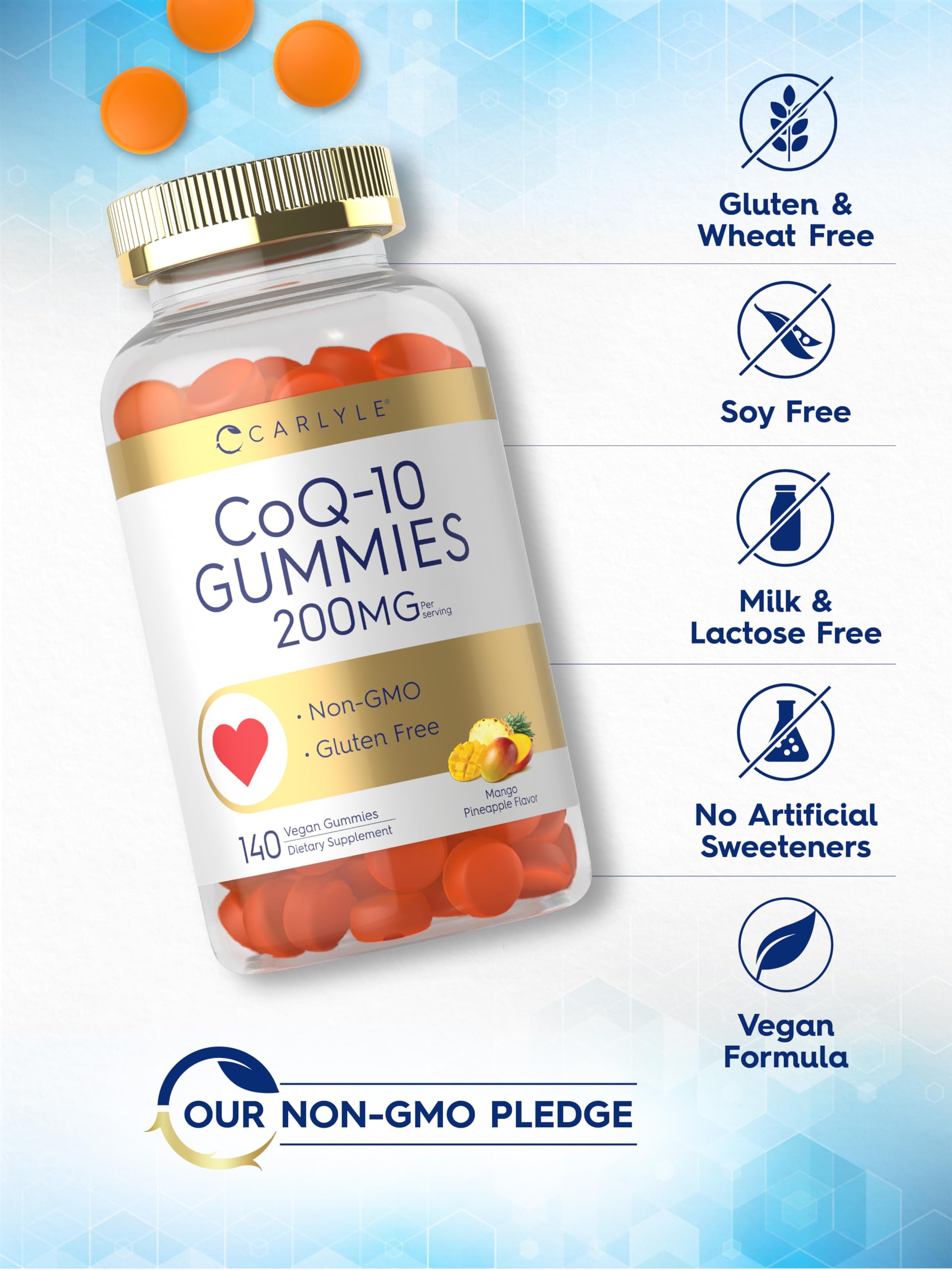 Carlyle CoQ-10 Gummies 200mg ingredients list