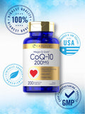 Carlyle CoQ10 Mega Q-Sorb 200mg capsules close-up
