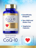 Carlyle CoQ10 Mega Q-Sorb 400mg vegetarian capsules close-up