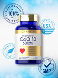 Carlyle CoQ10 Mega Q-Sorb 600mg softgels back view