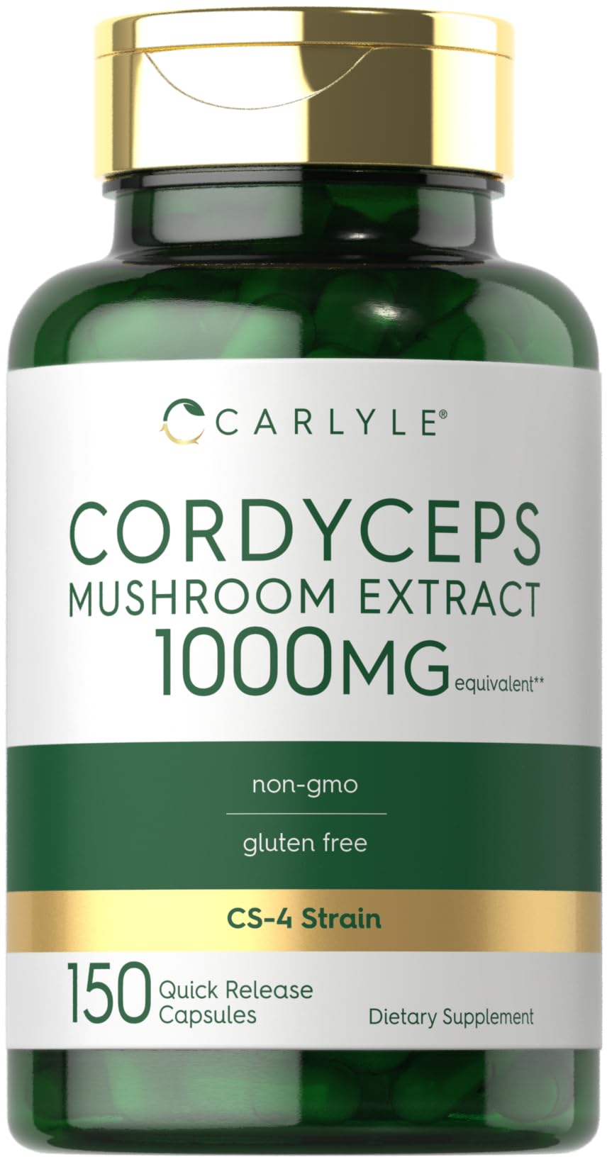 Carlyle Cordyceps CS-4 Mushroom Extract 90 capsules front view