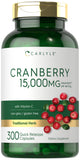 Carlyle Cranberry Fruit Extract 500mg capsules front view