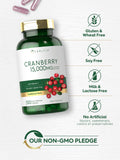 Carlyle Cranberry Fruit Extract 500mg capsules on a wooden table