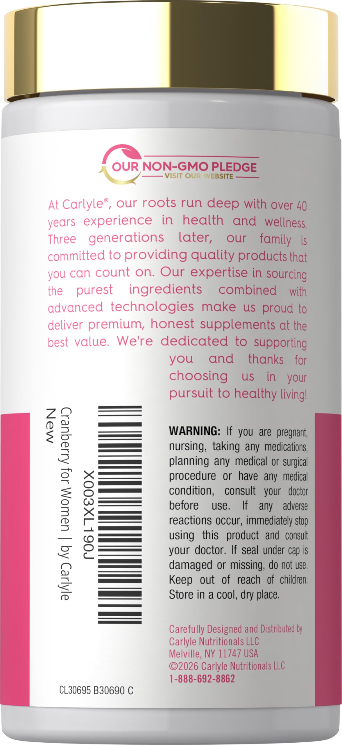 Carlyle Cranberry Softgels softgel close-up