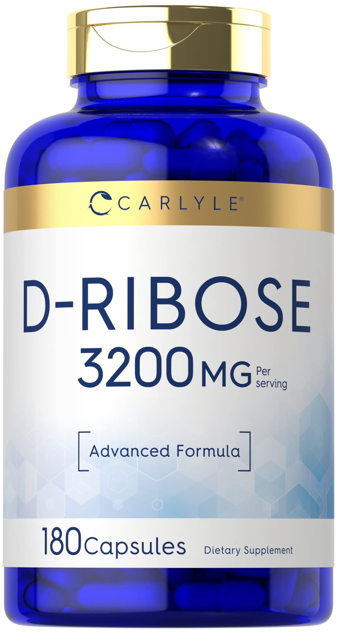 Carlyle D-Ribose 3200mg capsules front view