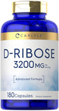 Carlyle D-Ribose 3200mg capsules front view