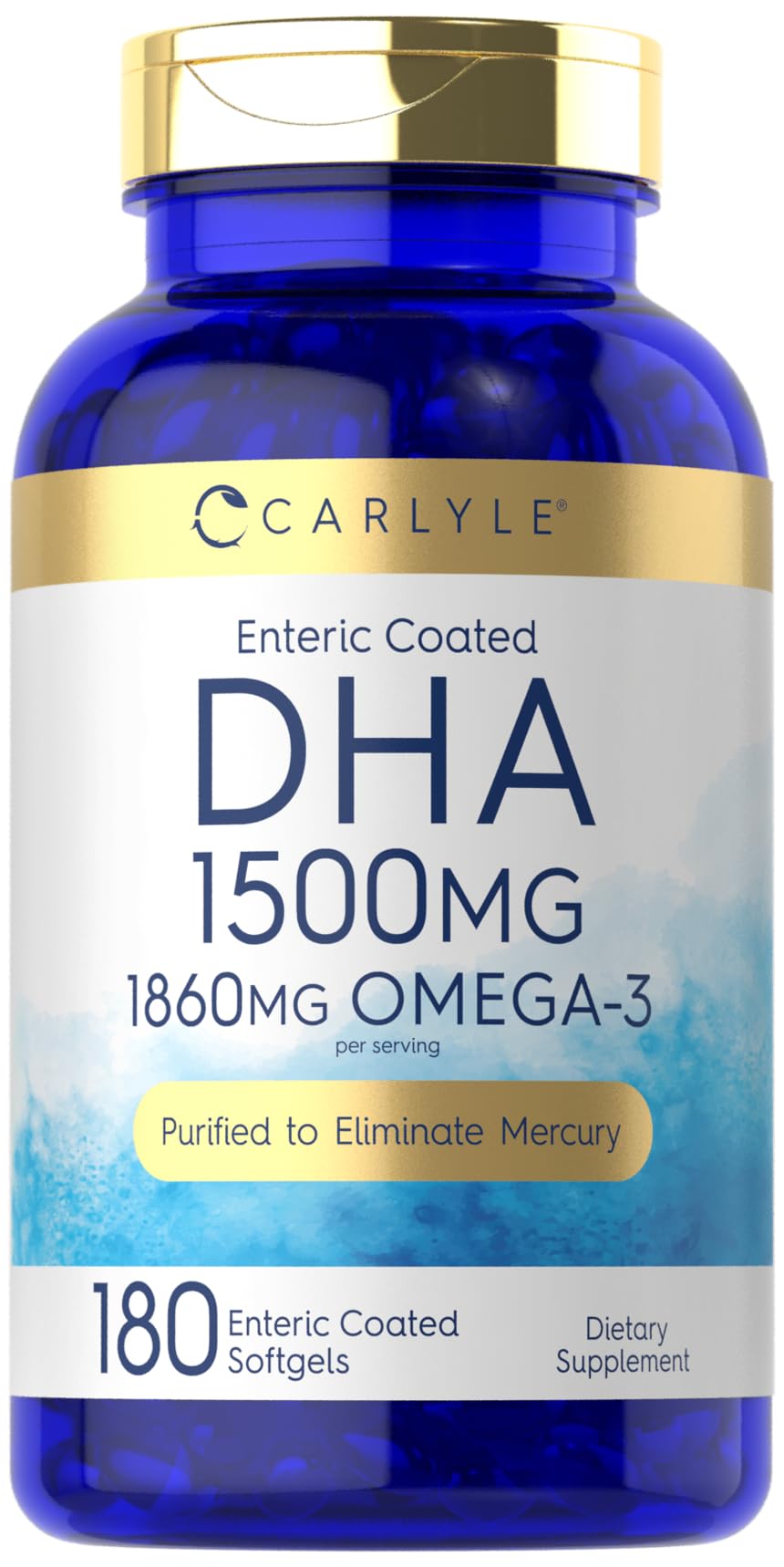 Carlyle DHA Omega-3 Fish Oil Softgels front view
