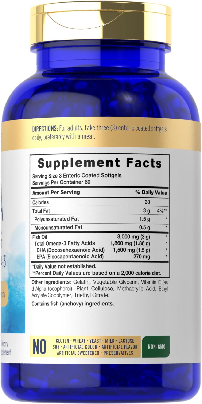 Carlyle DHA Omega-3 Fish Oil Softgels packaging