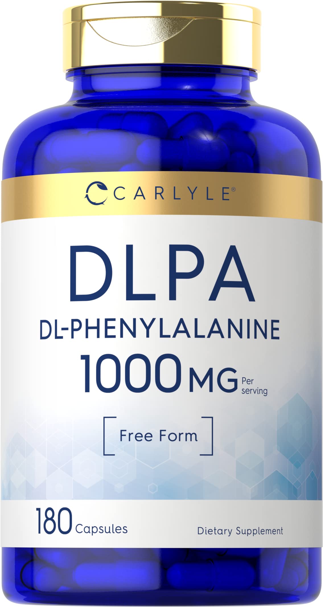 Carlyle DL-Phenylalanine 1000mg capsule front view