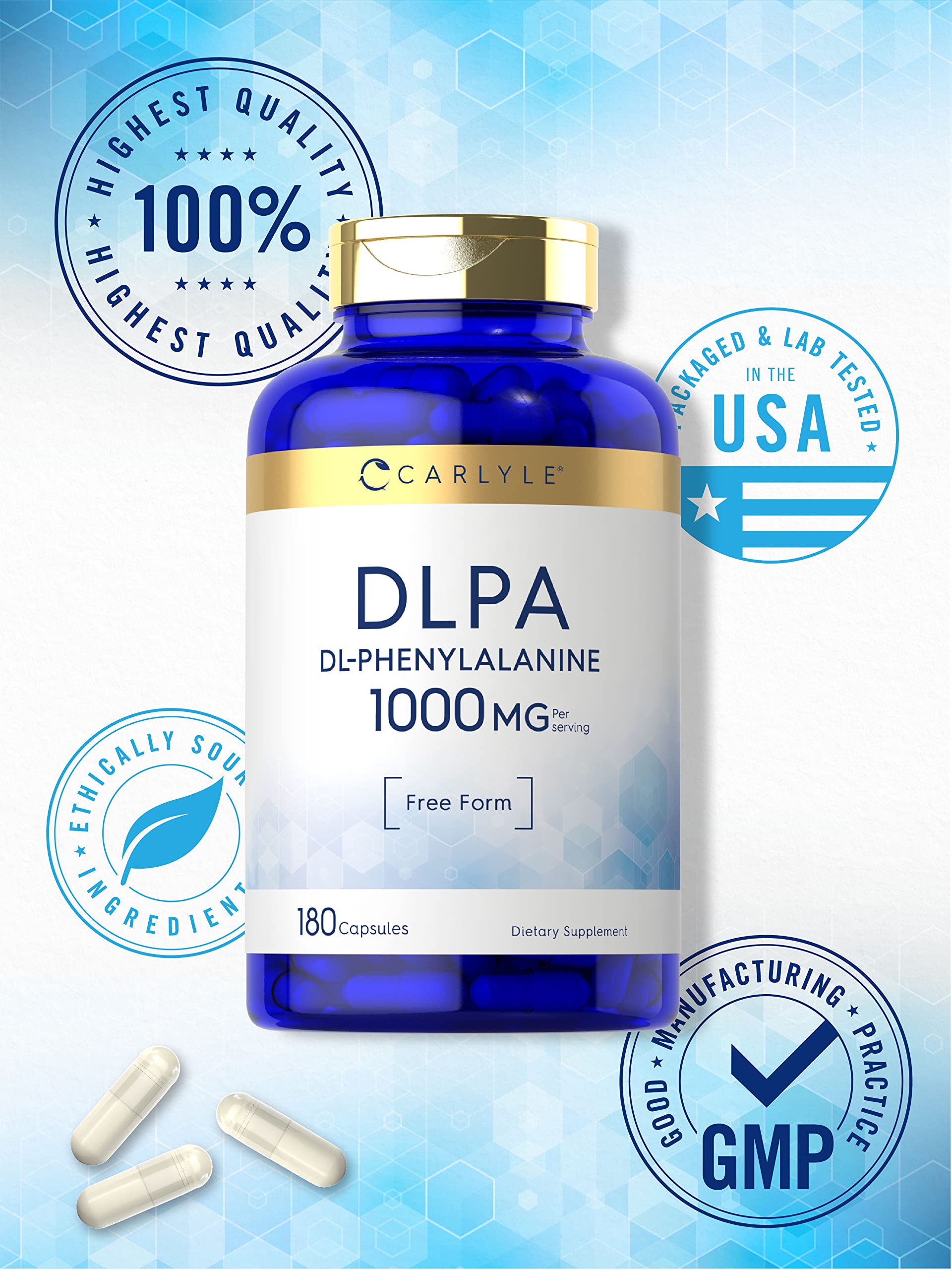 Carlyle DL-Phenylalanine 1000mg capsule ingredients list