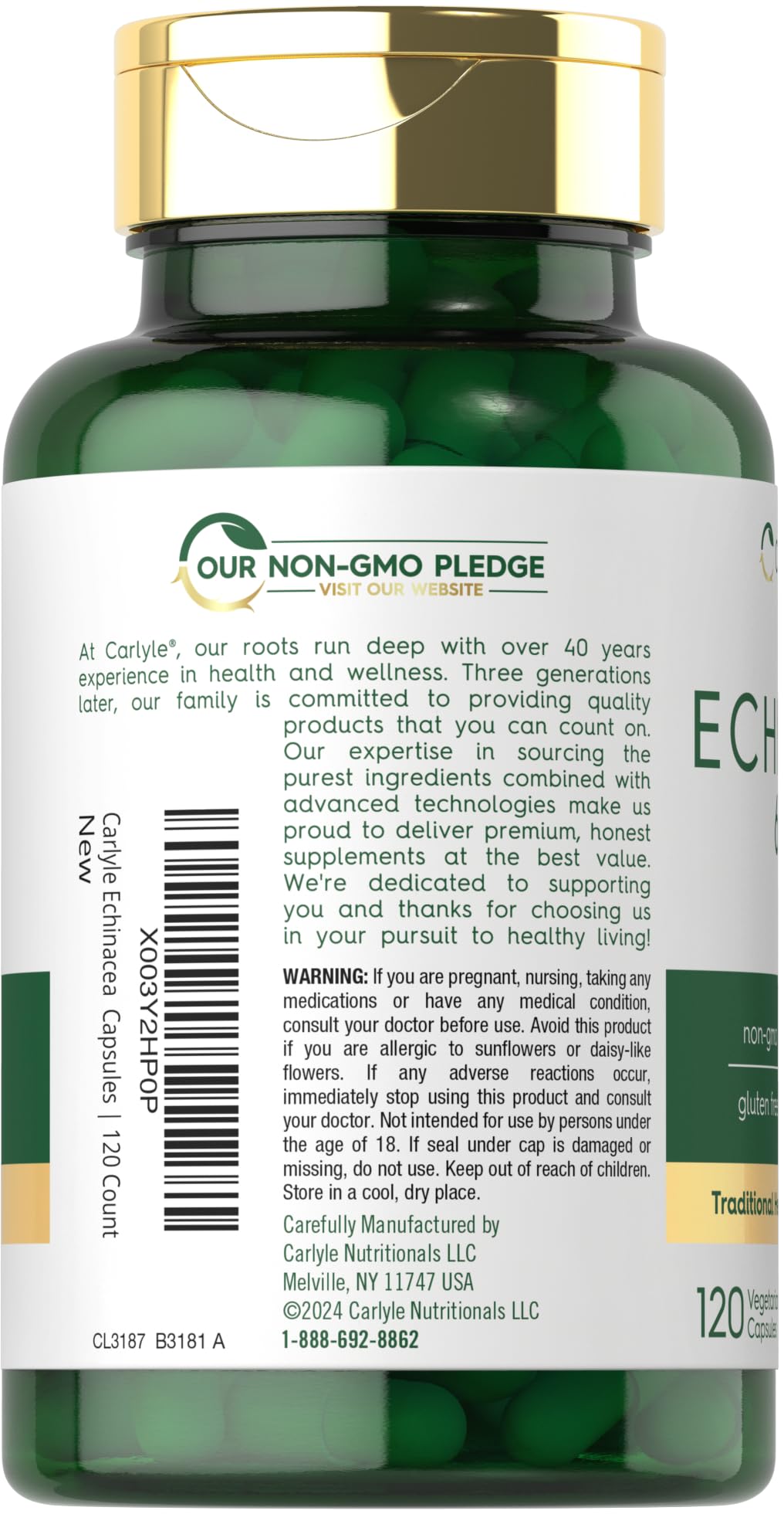 Carlyle Echinacea capsules close-up