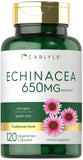 Carlyle Echinacea Herbal Supplement 100 Vegetarian Capsules front view