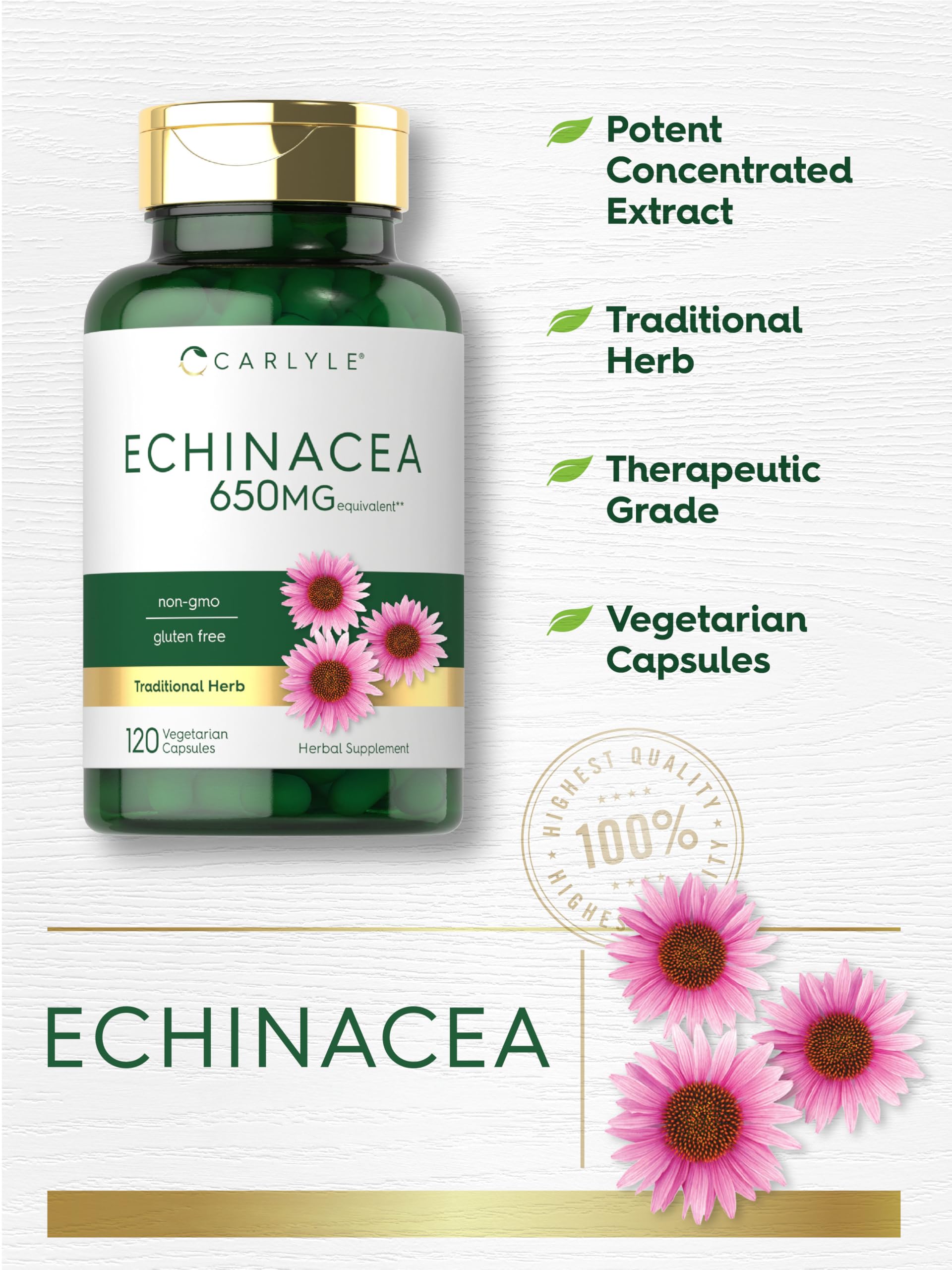 Carlyle Echinacea supplement ingredients list