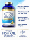 Carlyle Fish Oil 2000mg softgels side view in packaging