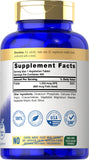 Carlyle Folic Acid 800 mcg Vegetarian Tablets side view
