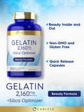 Carlyle Gelatin & Silica Capsules back view with ingredient list