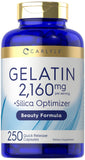 Carlyle Gelatin & Silica Capsules front view with packaging