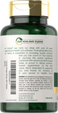 Carlyle Ginkgo Biloba 127g back view with nutritional information