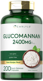 Carlyle Glucomannan 2400mg 200 capsules front view