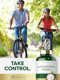 Carlyle Glucomannan 2400mg capsules with fresh vegetables