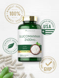 Carlyle Glucomannan 2400mg capsules with measuring spoon