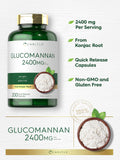 Carlyle Glucomannan 2400mg quick-release capsule close-up