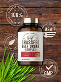 Carlyle Grassfed Beef Organs Supplement 650mg capsule close-up