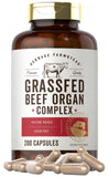Carlyle Grassfed Beef Organs Supplement 650mg front view