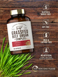 Carlyle Grassfed Beef Organs Supplement 650mg ingredients list