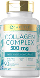 Carlyle Grassfed Collagen Complex 350mg capsule bottle front view