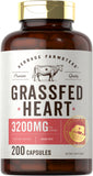 Carlyle Grassfed Heart Supplement 3200mg front view of the bottle