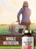 Carlyle Grassfed Heart Supplement ingredients list on the back of the bottle