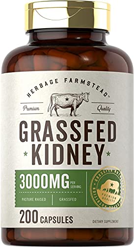 Carlyle Grassfed Kidney Capsules 3000mg front view