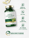 Carlyle Green Coffee Bean Extract 500mg capsules label details