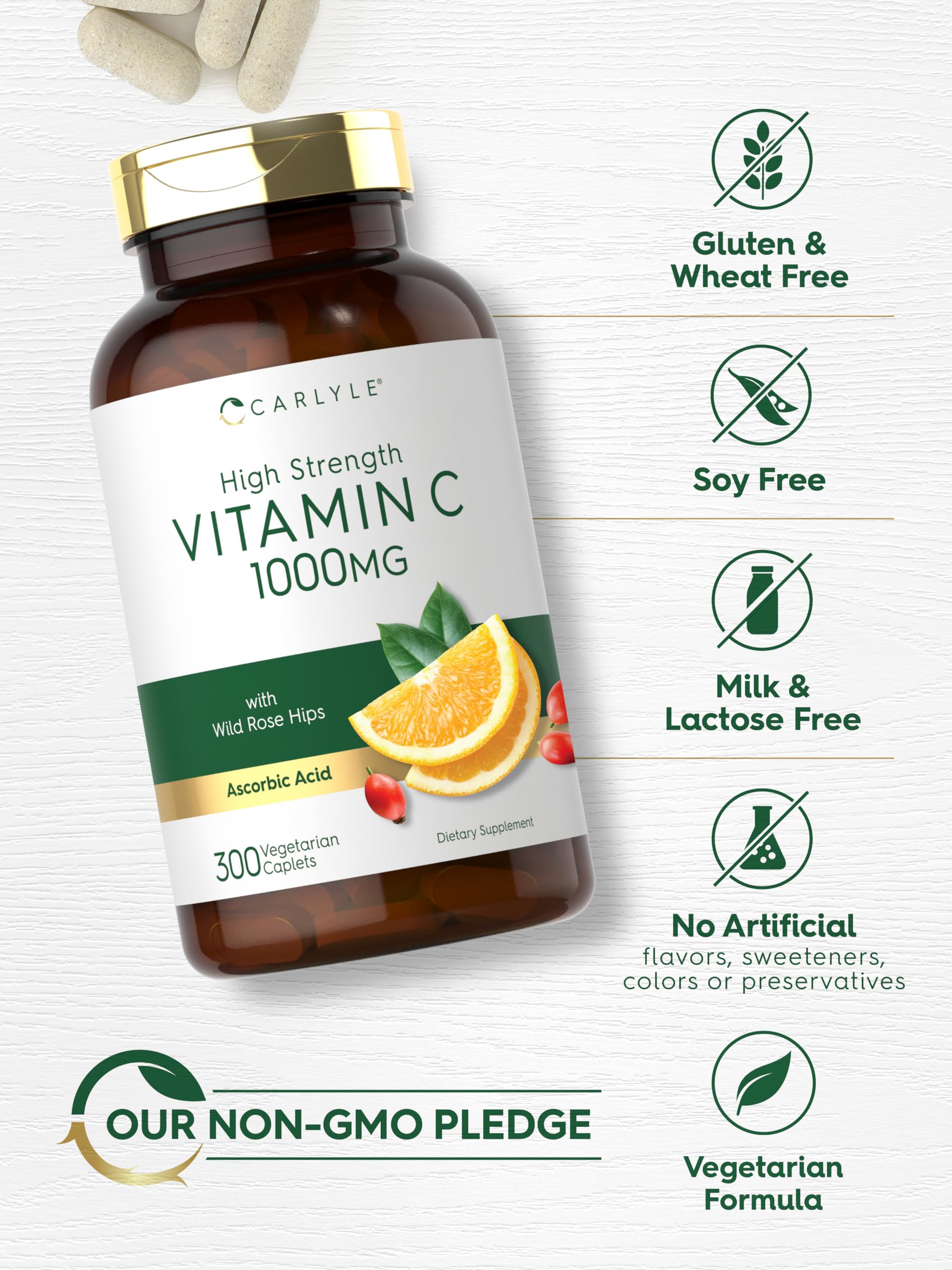 Carlyle High Strength Vitamin C 2000mg caplets packaging