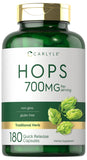 Carlyle Hops Flower Capsules 700mg bottle front view