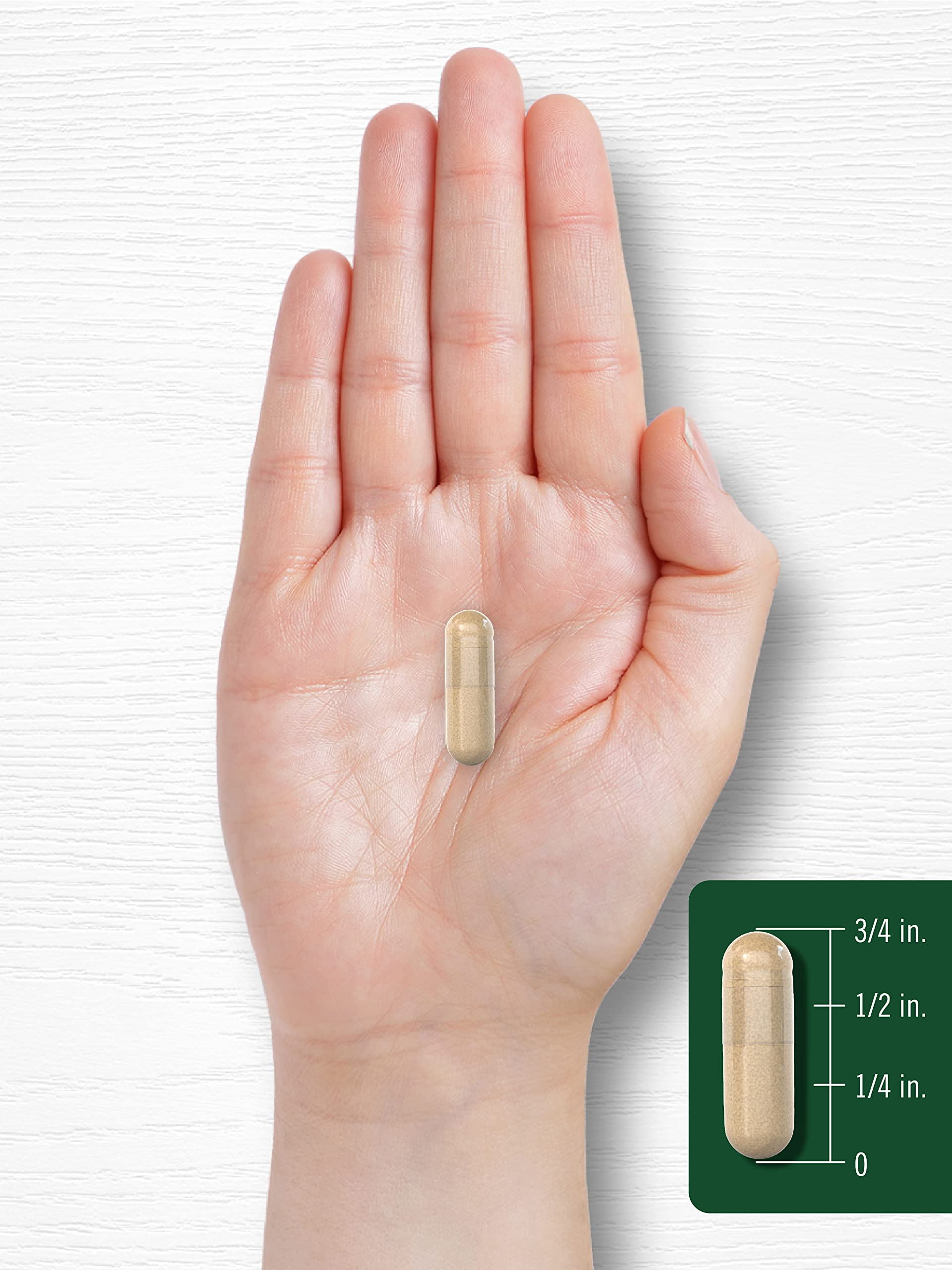 Carlyle Hops Flower Capsules 700mg on a wooden table