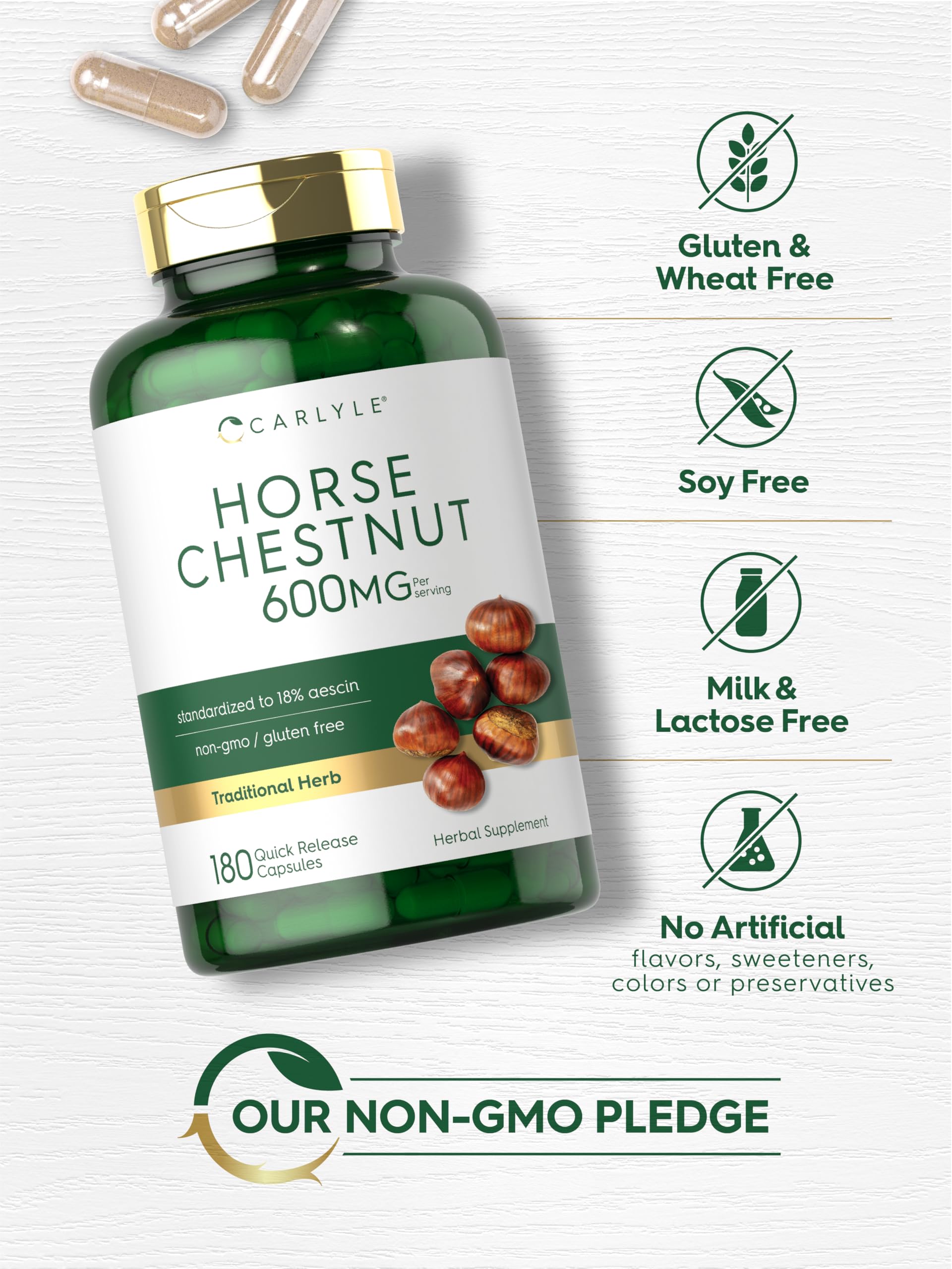 Carlyle Horse Chestnut Extract Capsules ingredients list