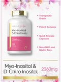 Carlyle Inositol Supplement 2060mg Myo & D-Chiro Complex capsules close-up