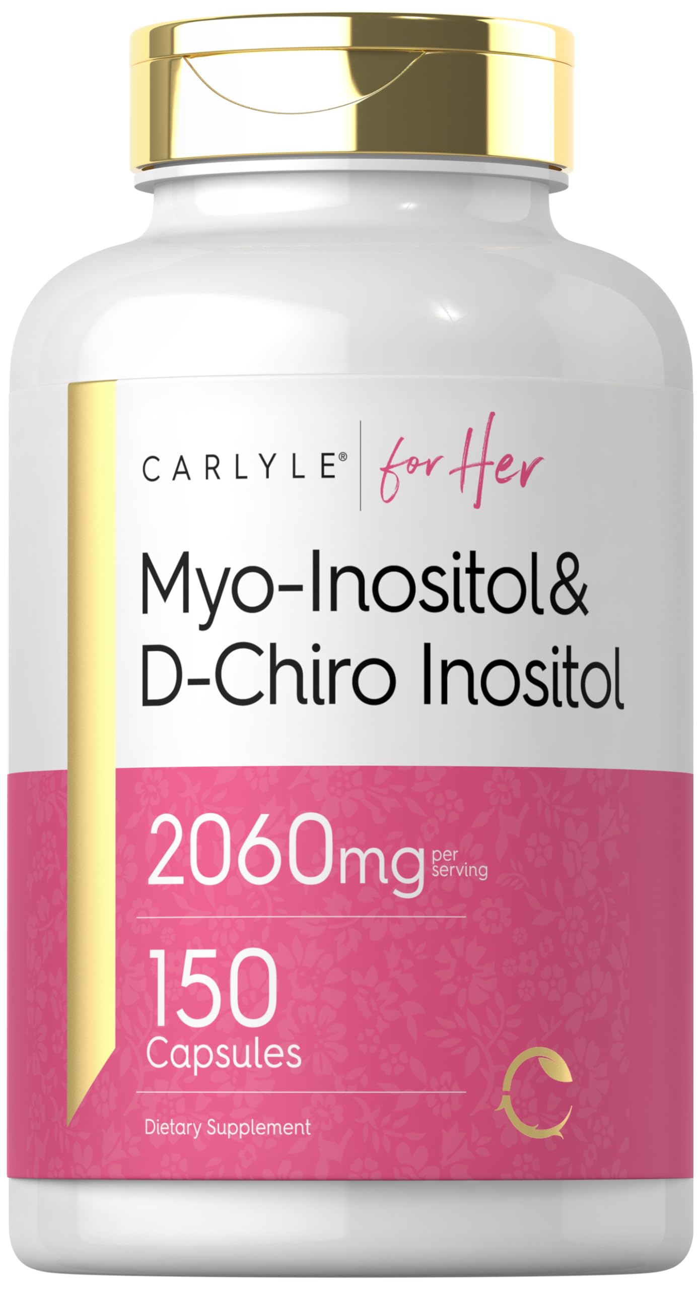 Carlyle Inositol Supplement 2060mg Myo & D-Chiro Complex front view