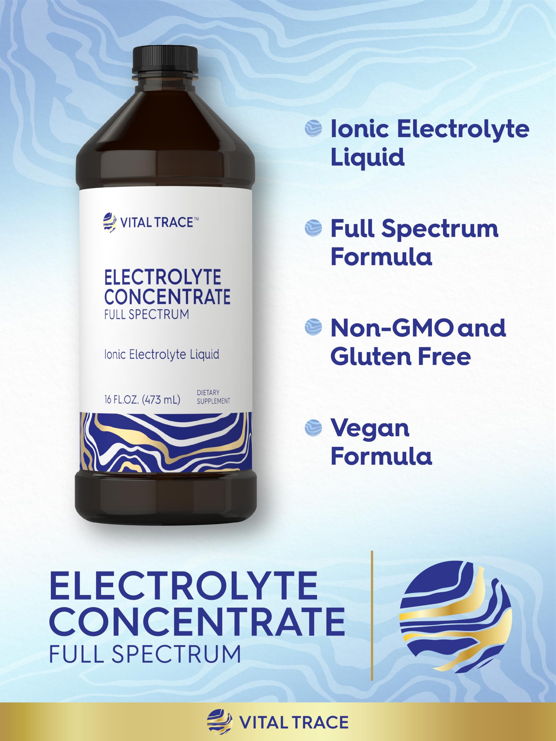 Carlyle Ionic Electrolyte Liquid 621g pouring into a glass
