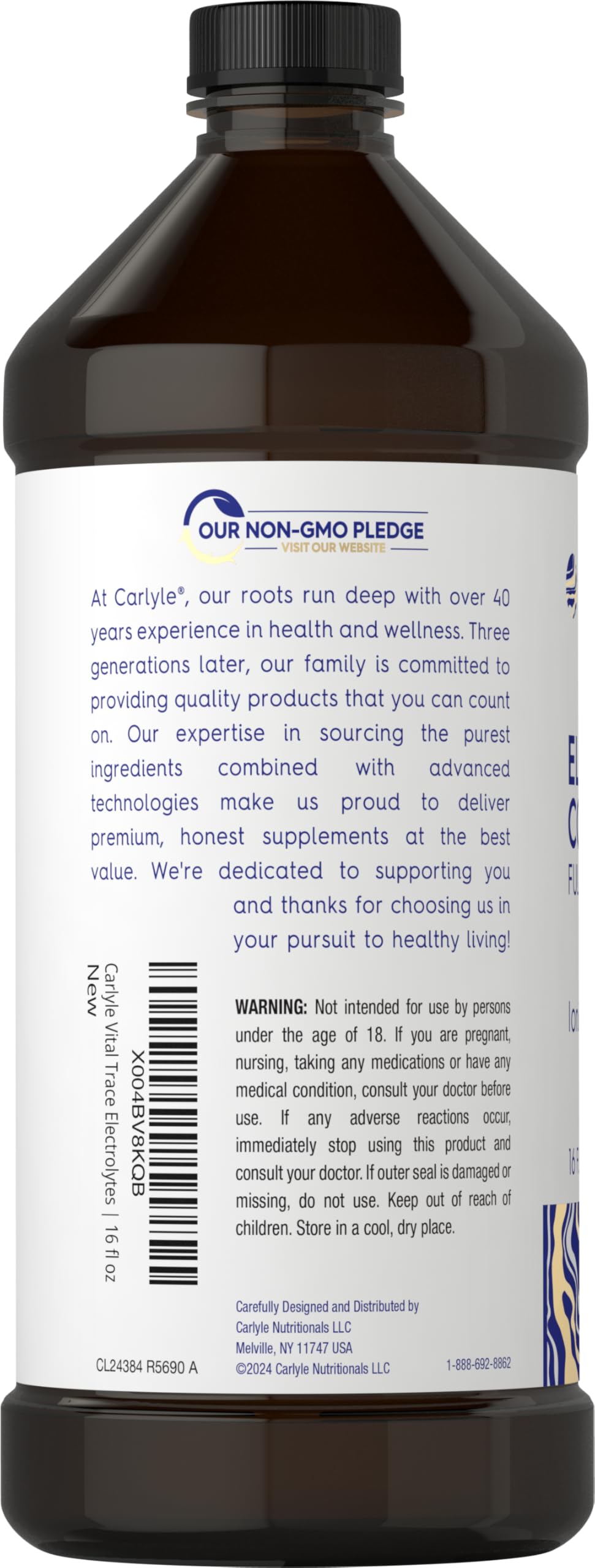 Carlyle Ionic Electrolyte Liquid 621g side view