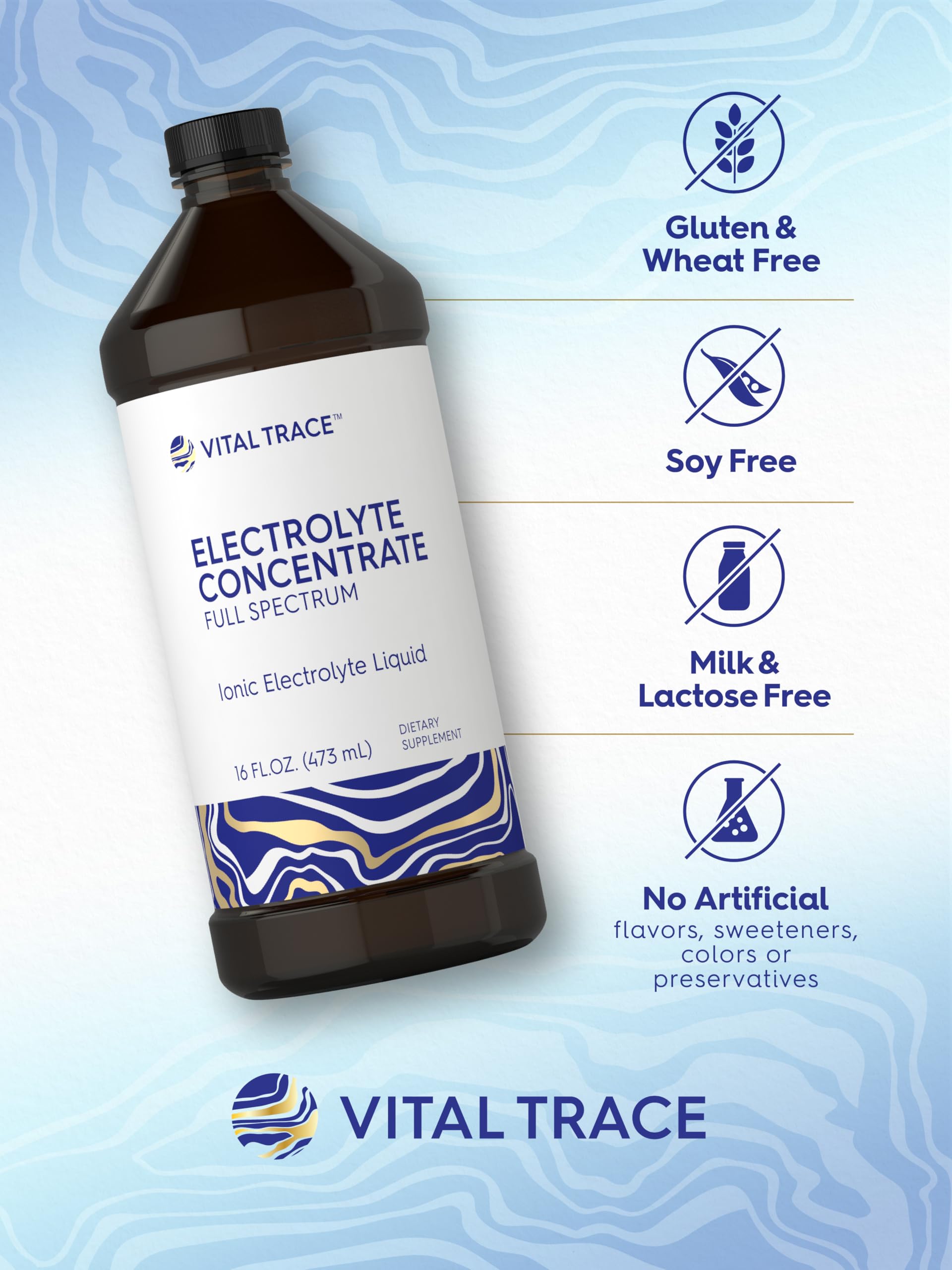 Carlyle Ionic Electrolyte Liquid 621g with ingredients listed